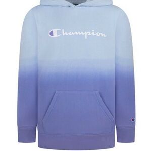 Champion | Collage Blue & Iris Purple Ombré Logo Hoodie - Girls size XL